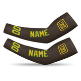 Custom Brown Gold Arm Sleeve
