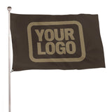Custom Brown Light Khaki Flag