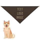 Custom Brown Light Khaki Pet Scarf