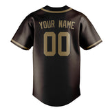 Custom Brown & Light Khaki Colors Design Sports Baseball Jersey
