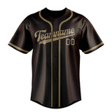 Custom Brown & Light Khaki Colors Design Sports Baseball Jersey