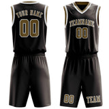 Custom Brown Light Khaki Basketball Set