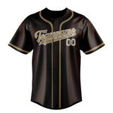 Custom Brown & Light Khaki Colors Design Sports Baseball Jersey