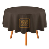 Custom Brown Khaki Round Table Cloth