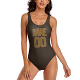 Custom Brown Khaki Swimsuit