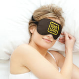 Custom Brown Light Yellow Sleep Mask