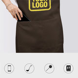 Custom Brown Light Yellow Apron