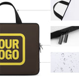 Custom Brown Light Yellow Laptop Bag