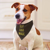 Custom Brown Light Yellow Pet Scarf