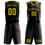 Custom Brown Light Yellow Basketball Set