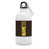 Custom Brown Light Yellow Sports Bottle