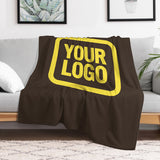 Custom Brown Light Yellow Blanket