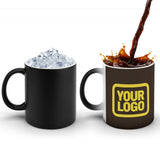 Custom Brown Light Yellow Magic Mug