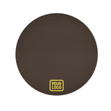Custom Brown Light Yellow Round Table Cloth