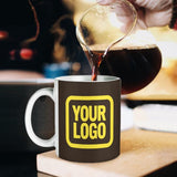 Custom Brown Light Yellow Mug