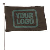Custom Brown Blue Green Flag