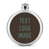 Custom Brown Blue Green Hip Flask