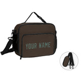 Custom Brown Blue Green Lunch Bag