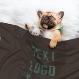 Custom Brown Blue Green Pet Blanket