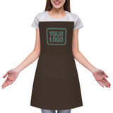 Custom Brown Blue Green Apron