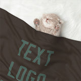 Custom Brown Blue Green Pet Blanket