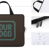 Custom Brown Blue Green Laptop Bag