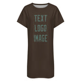 Custom Brown Blue Green Nachthemd