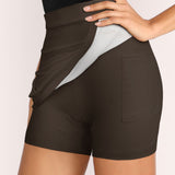 Custom Brown Blue Green A-Line Skort