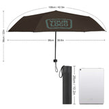 Custom Brown Blue Green Automatic Umbrella