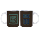 Custom Brown Blue Mug