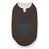 Custom Brown Blue Pet Vest