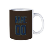 Custom Brown Blue Mug