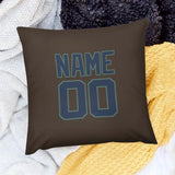 Custom Brown Blue Pillowcase