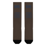 Custom Brown Blue Knee-High Sock