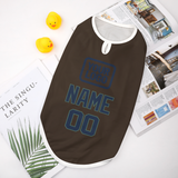 Custom Brown Blue Pet Vest