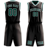 Custom Brown Blue Green Basketball Set