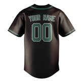 Custom Brown & Blue Green Colors Design Sports Baseball Jersey