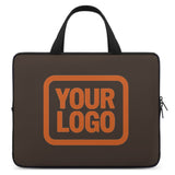 Custom Brown Orange Laptop Bag