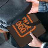 Custom Brown Orange Laptop Bag