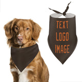 Custom Brown Orange Pet Scarf