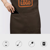 Custom Brown Orange Apron
