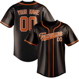 Custom Brown & Orange Colors Design Sports Baseball Jersey