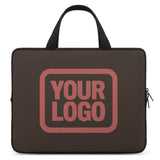 Custom Brown Copper Rose Laptop Bag