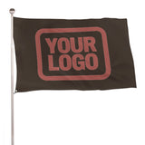 Custom Brown Copper Rose Flag