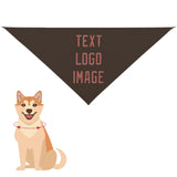 Custom Brown Copper Rose Pet Scarf