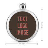 Custom Brown Copper Rose Hip Flask