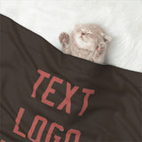Custom Brown Copper Rose Pet Blanket