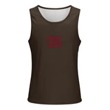 Custom Brown Crimson Red Men's Tank Top
