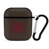 Custom Brown Crimson Red AirPods Case