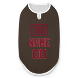 Custom Brown Crimson Red Pet Vest